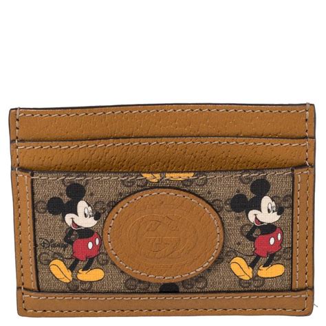 mickey mouse gucci card holder|Gucci x Disney Mickey Mouse Micro GG Monogram Card Holder.